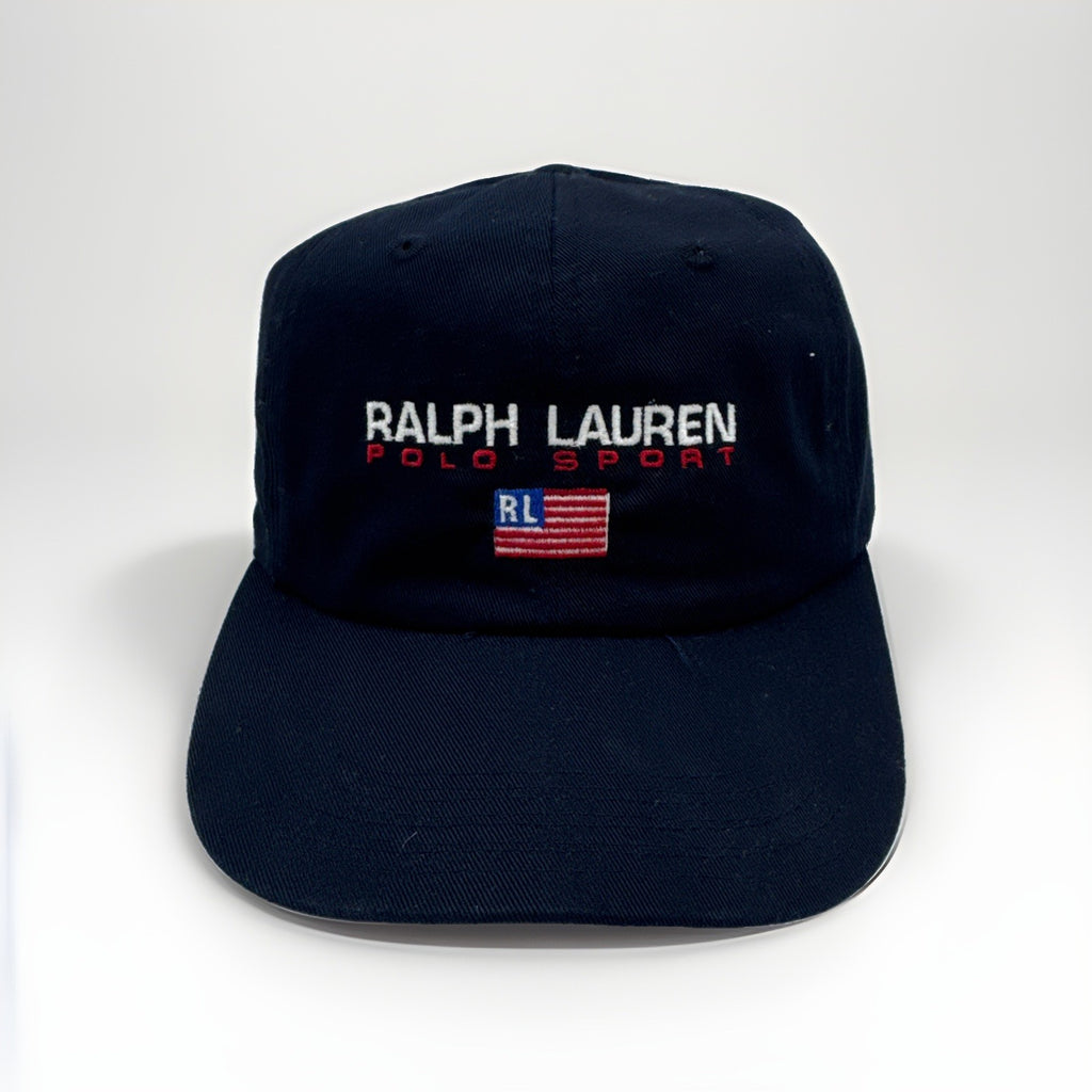 Polo Sport Ralph Lauren USA Flag Strapback Cap, Navy