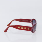 Chanel Sunglasses, Red Plastic with Gold-Tone CC Hardware