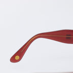 Chanel Sunglasses, Red Plastic with Gold-Tone CC Hardware