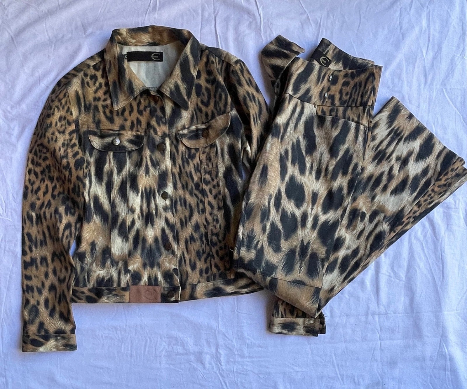 Just Cavalli Leopard Print Two-Piece Set