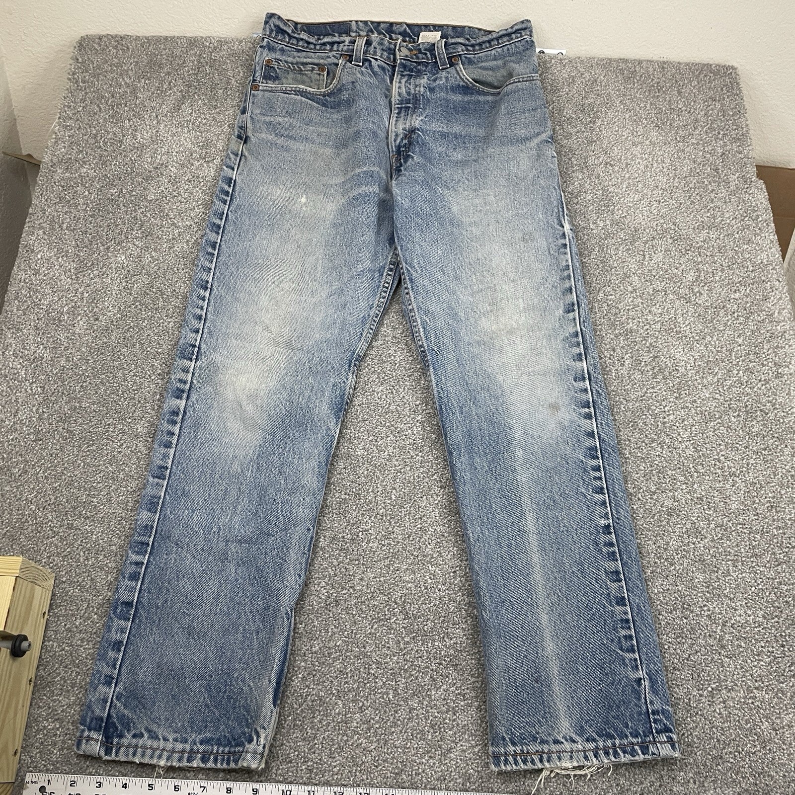 Levi's 505 Distressed Denim Jeans, Faded Wash