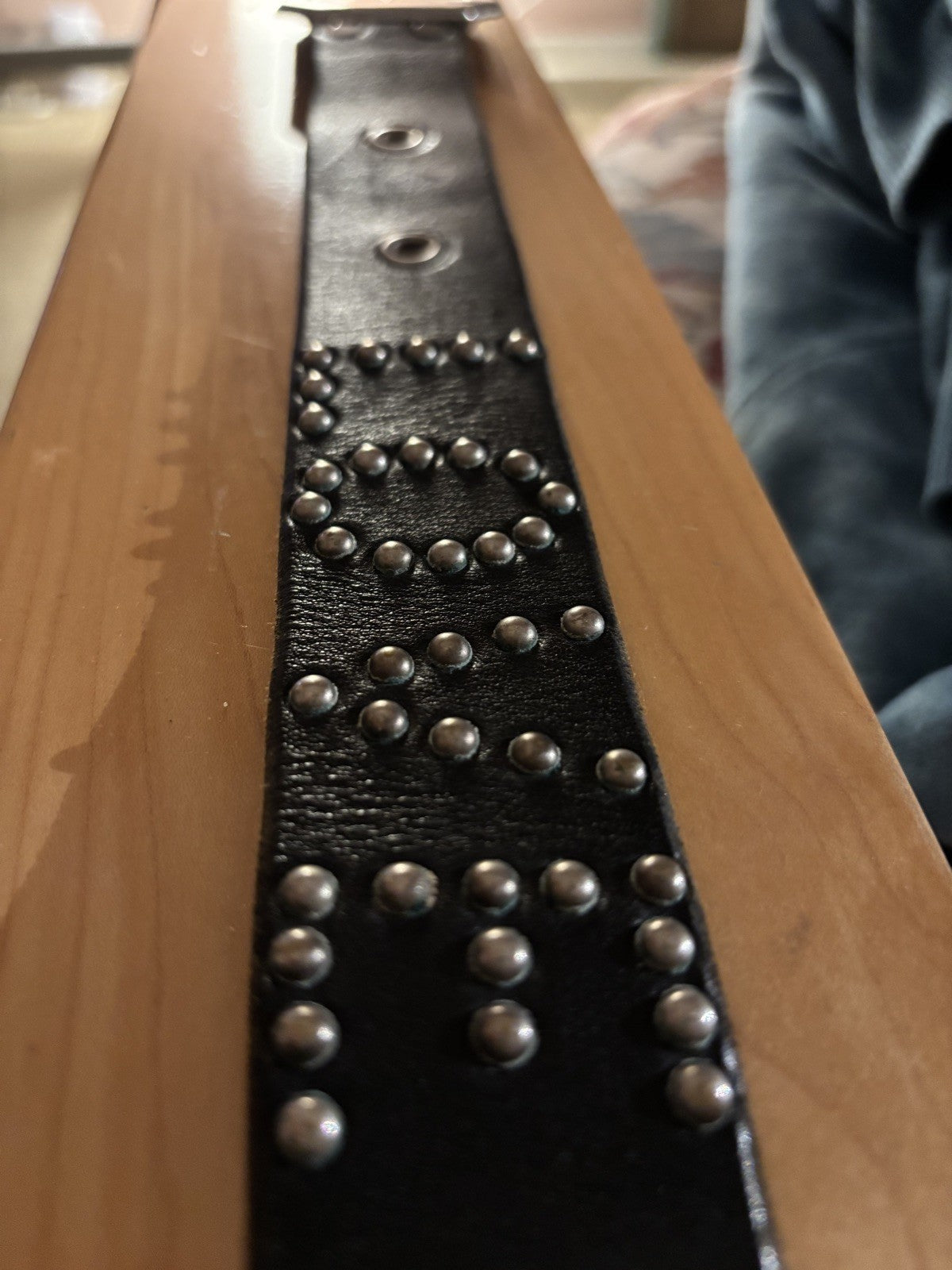 Jeff Gallea Studded Leather Belt, Hand Crafted in LA