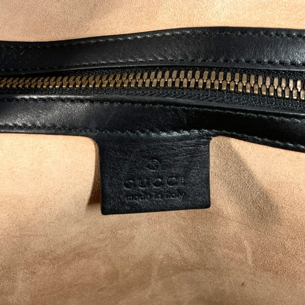 Gucci Black Leather Duffle Bag