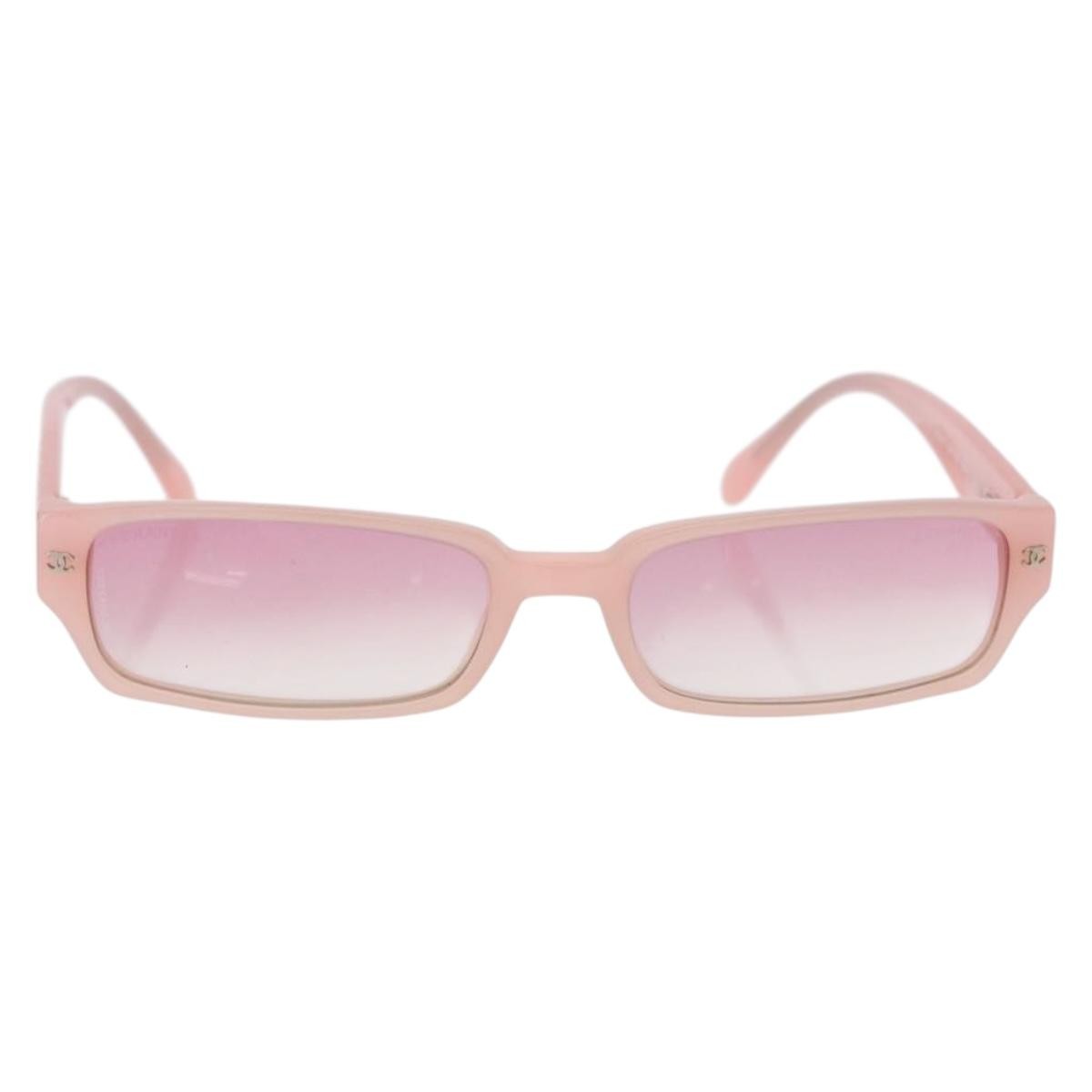 Chanel Pink Plastic CC Sunglasses