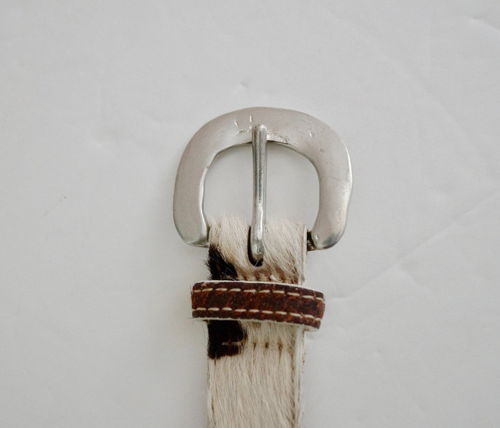 Vintage Gap Cow Hair Leather Belt, Made in USA