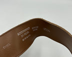 Accessories by Pearl Leopard Print Suede Belt, Brown