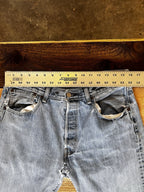 Levi's 501 Straight Fit Denim Jeans, Blue Light Wash