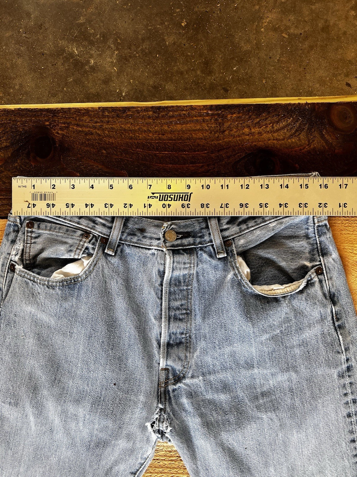 Levi's 501 Straight Fit Denim Jeans, Blue Light Wash
