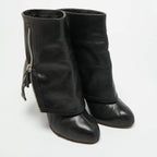 Giuseppe Zanotti Black Leather Mid-Calf Boots