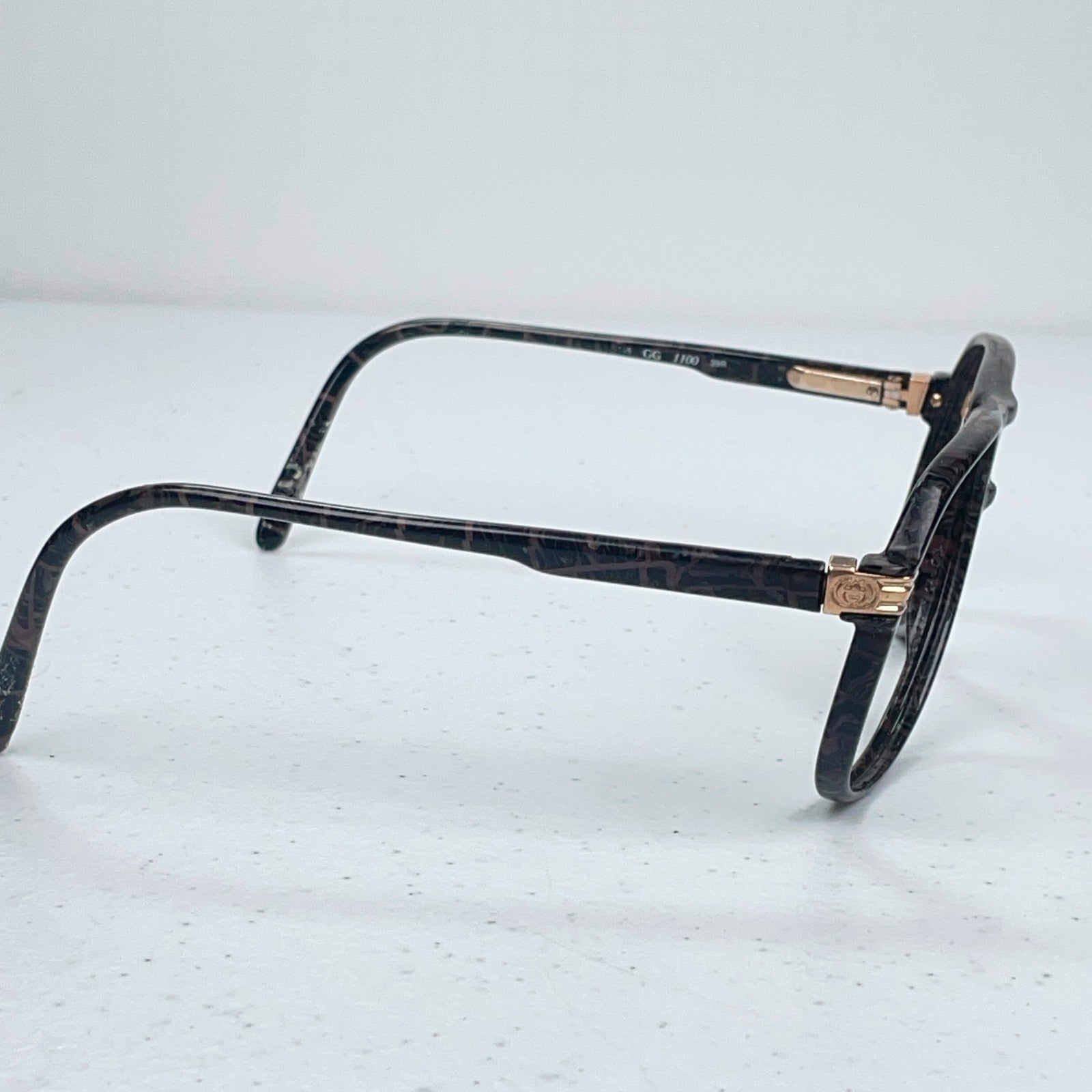 Gucci GG 1100 Aviator Sunglasses Frame, Brown & Gold