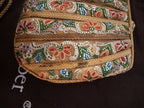 Judith Leiber Beaded Clutch, Gold Multicolor Floral