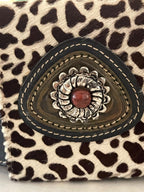 Doppiavita Italian Statement Belt in Leather &amp; Pony Hair