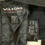 Wilsons Leather Lace-Up Biker Crop Top, Black