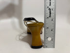 Prada Vintage Mustard Yellow Slingback Heels