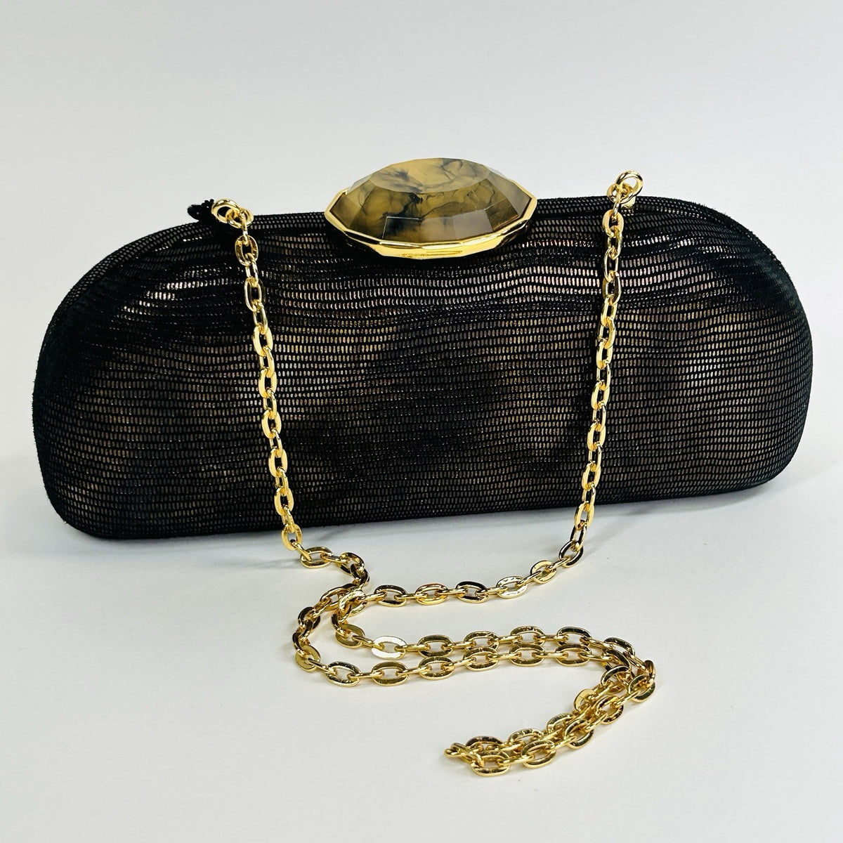 Judith Leiber Moire Classic Clutch Evening Bag