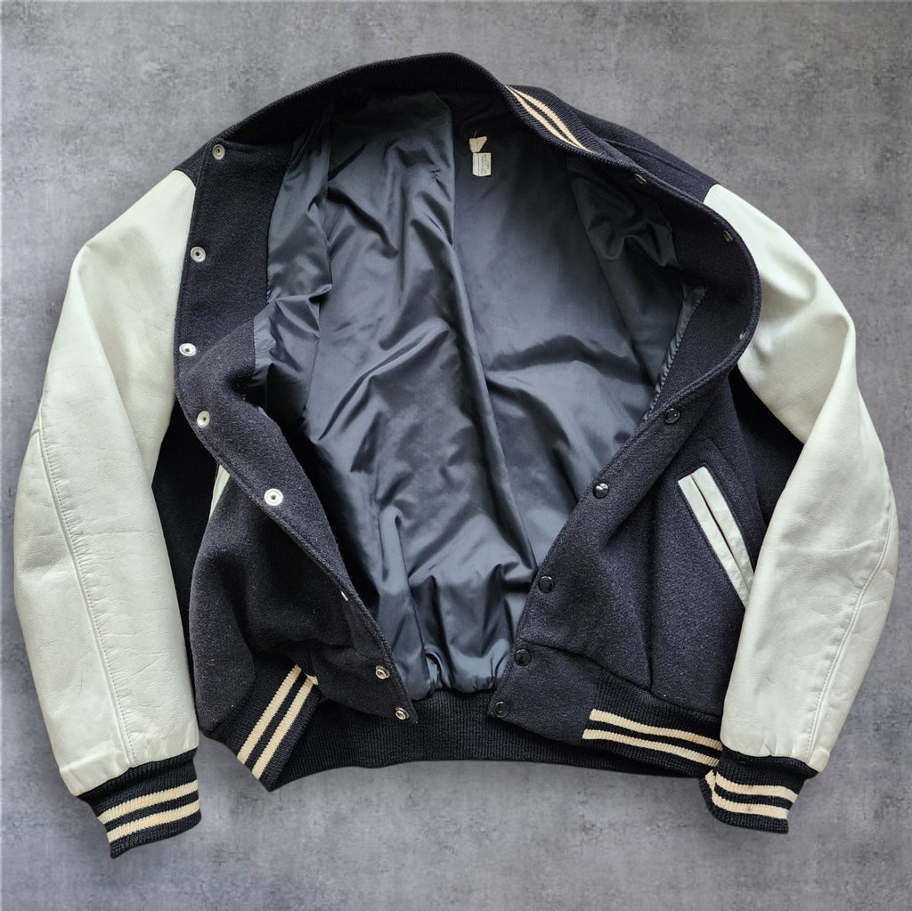 Nike Varsity Wool and Leather Jacket