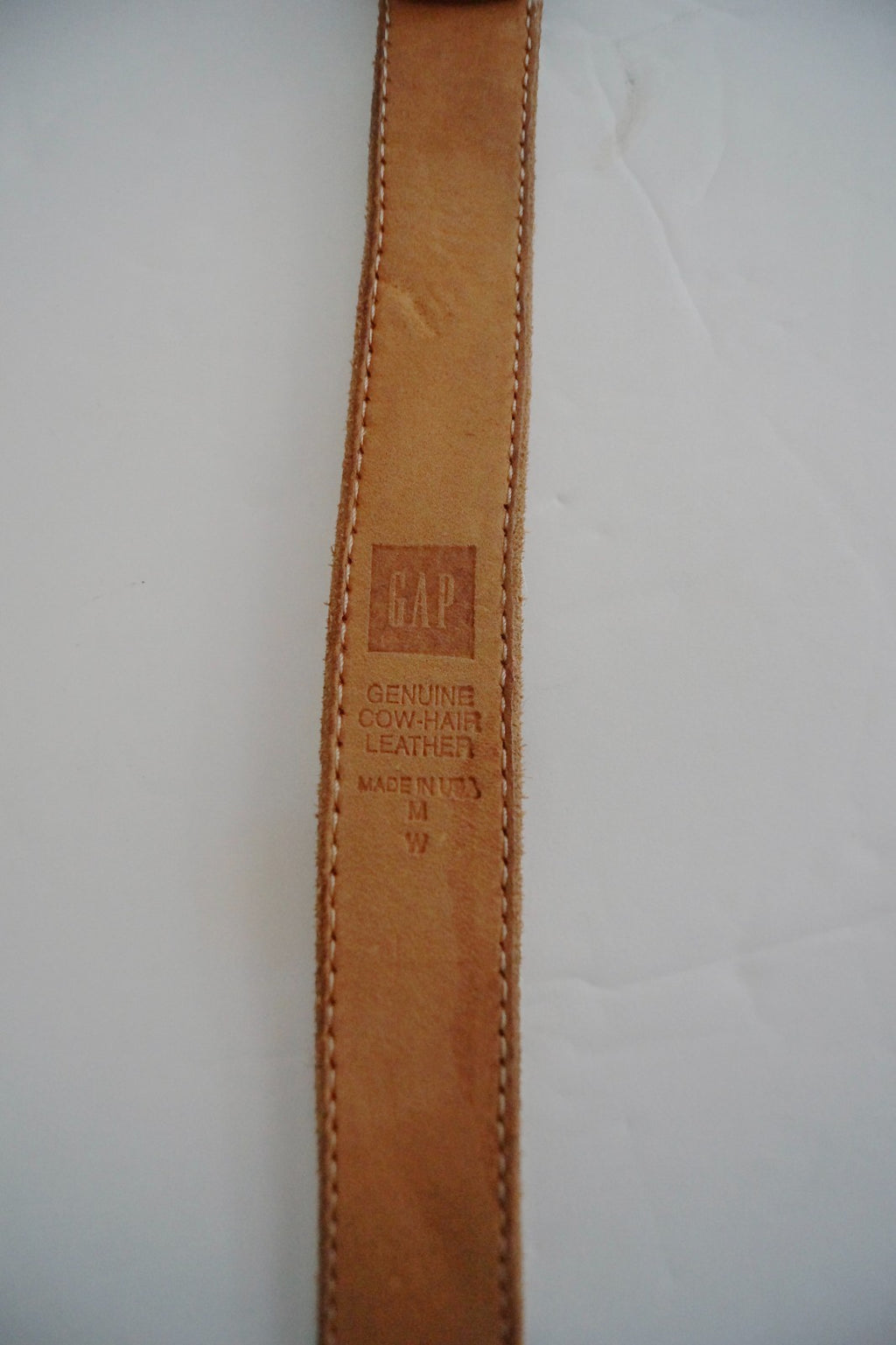 Vintage Gap Cow Hair Leather Belt, Made in USA