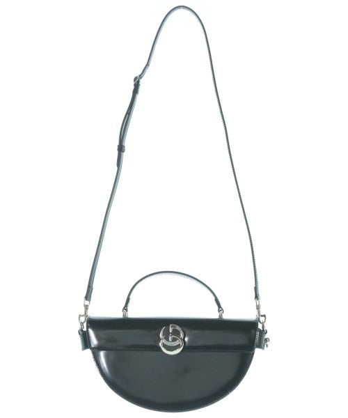 Gucci Half Moon Shoulder Bag, Black Calf Leather