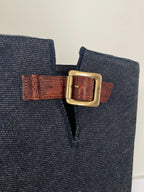 Christian Dior by John Galliano Denim Knee Boots