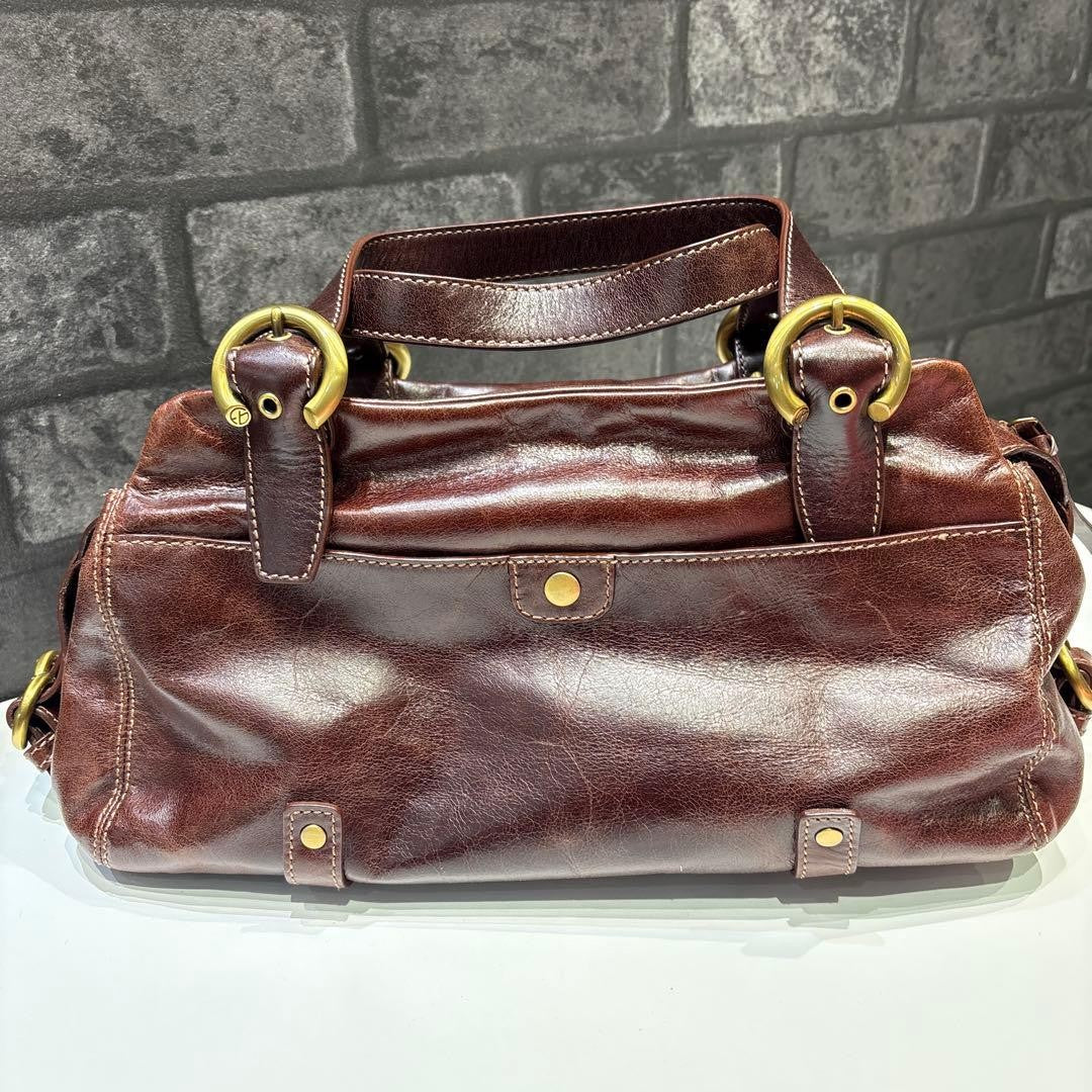 Francesco Biasia Leather Tote Bag, Brown