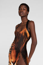 Roberto Cavalli Tiger Print Dress