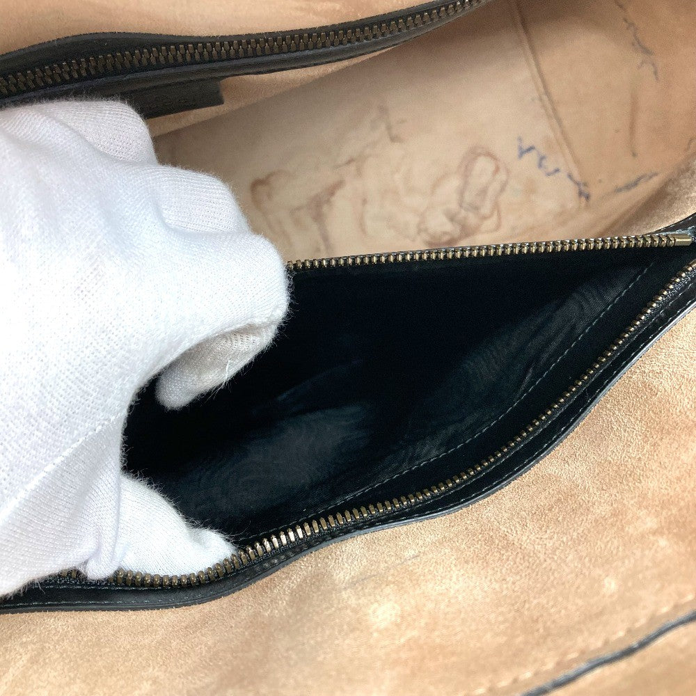 Gucci Black Leather Duffle Bag