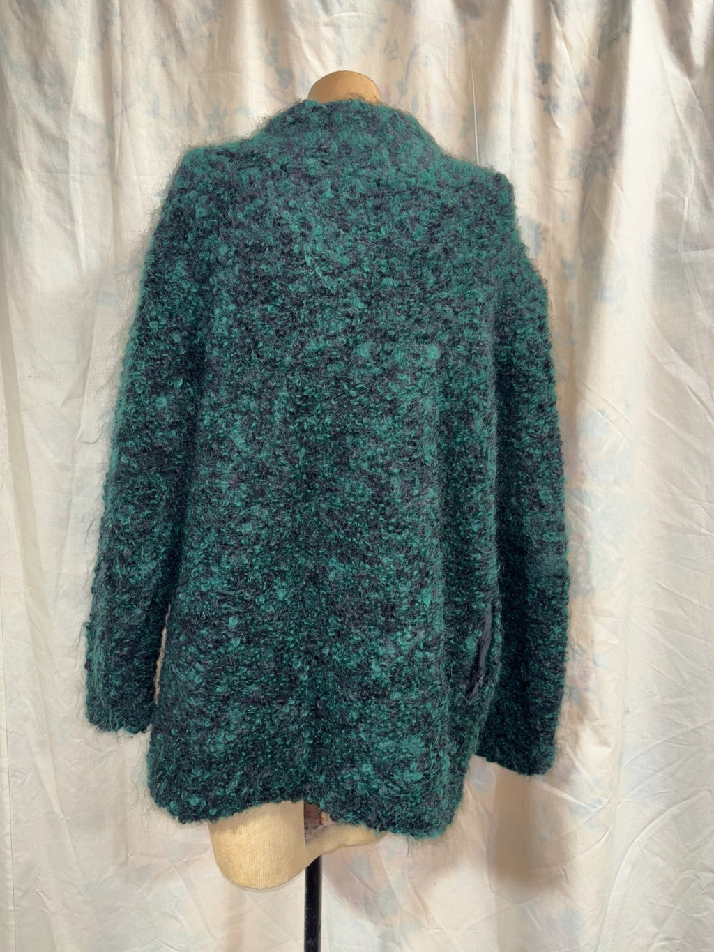 Geoffrey Beene Beenebag Mohair Sweater Jacket, Green