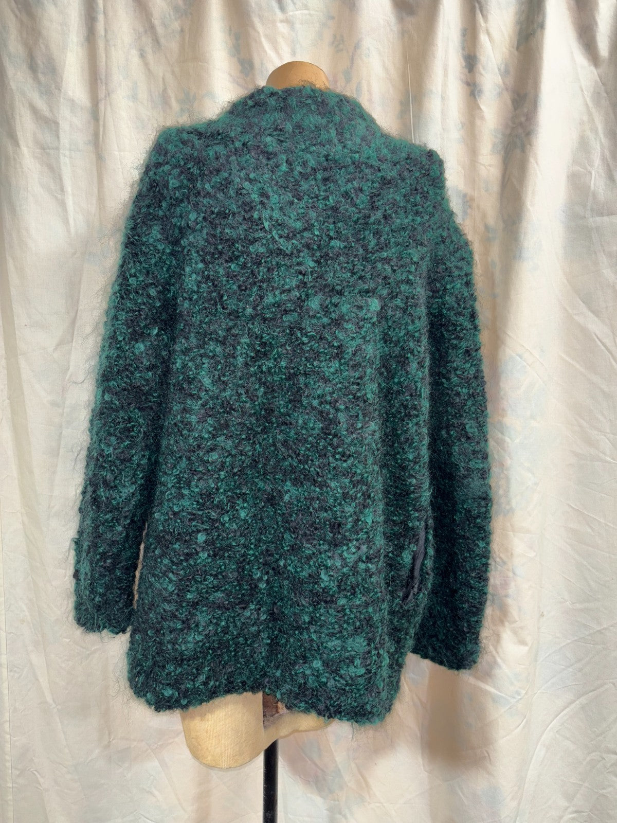 Geoffrey Beene Beenebag Mohair Sweater Jacket, Green