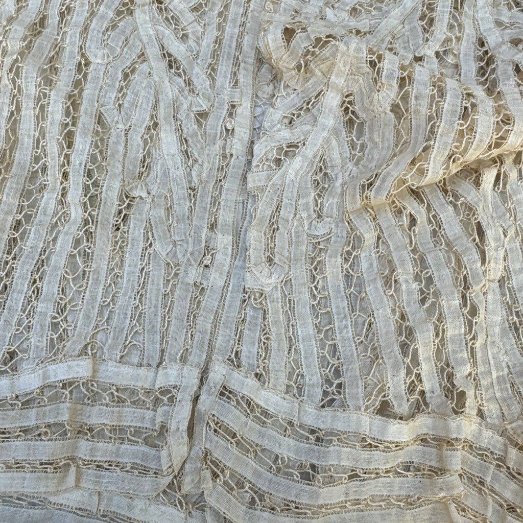 Edwardian Ecru Handmade Tape Lace Blouse Bodice