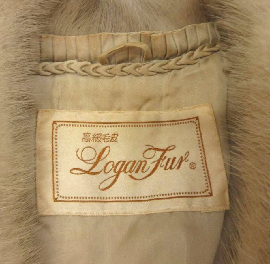 Logan Fur Saga Mink Coat
Beige Groomed Fur, Size XS