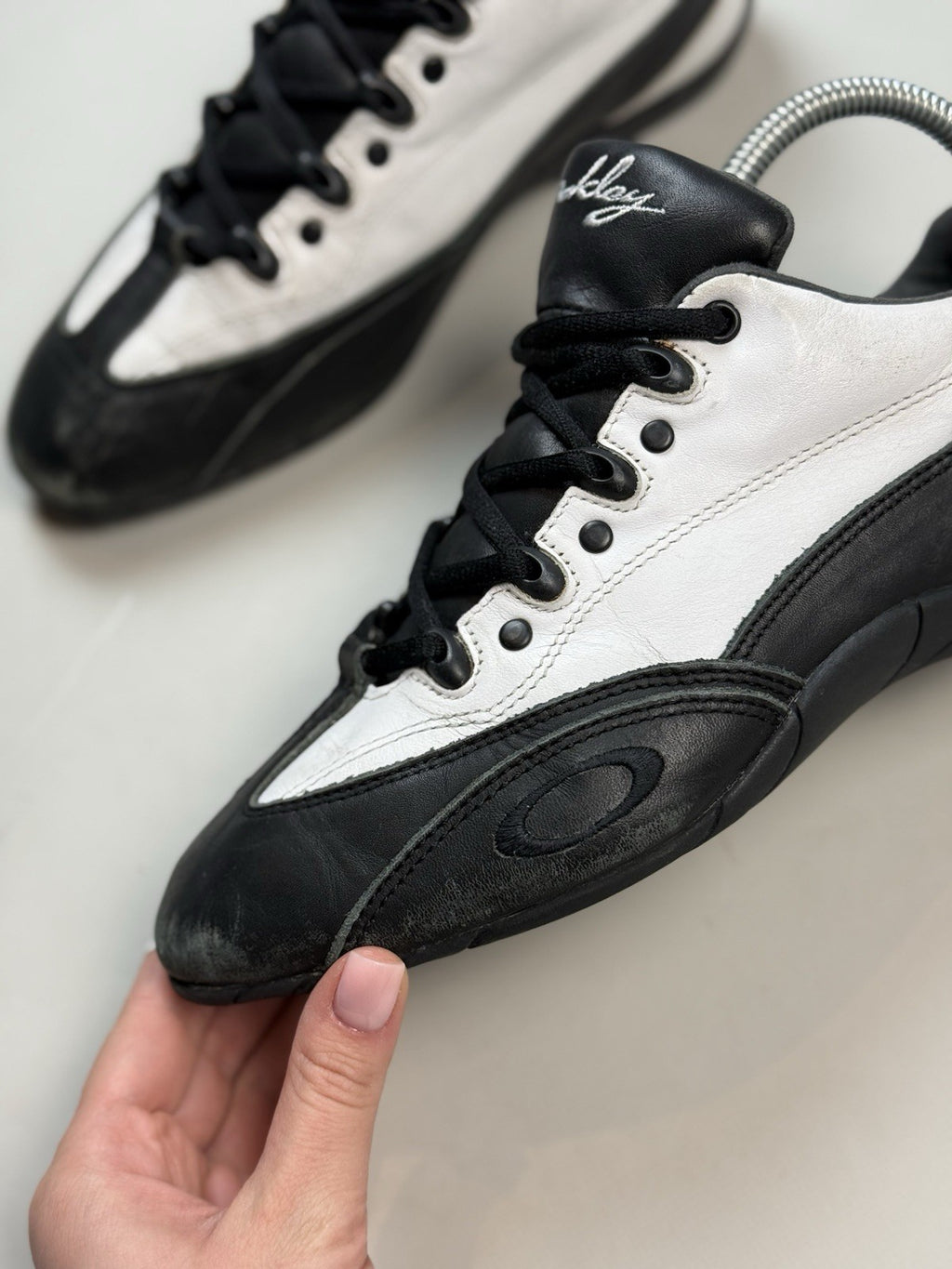 Oakley Leather Low Top Racing Sneakers
