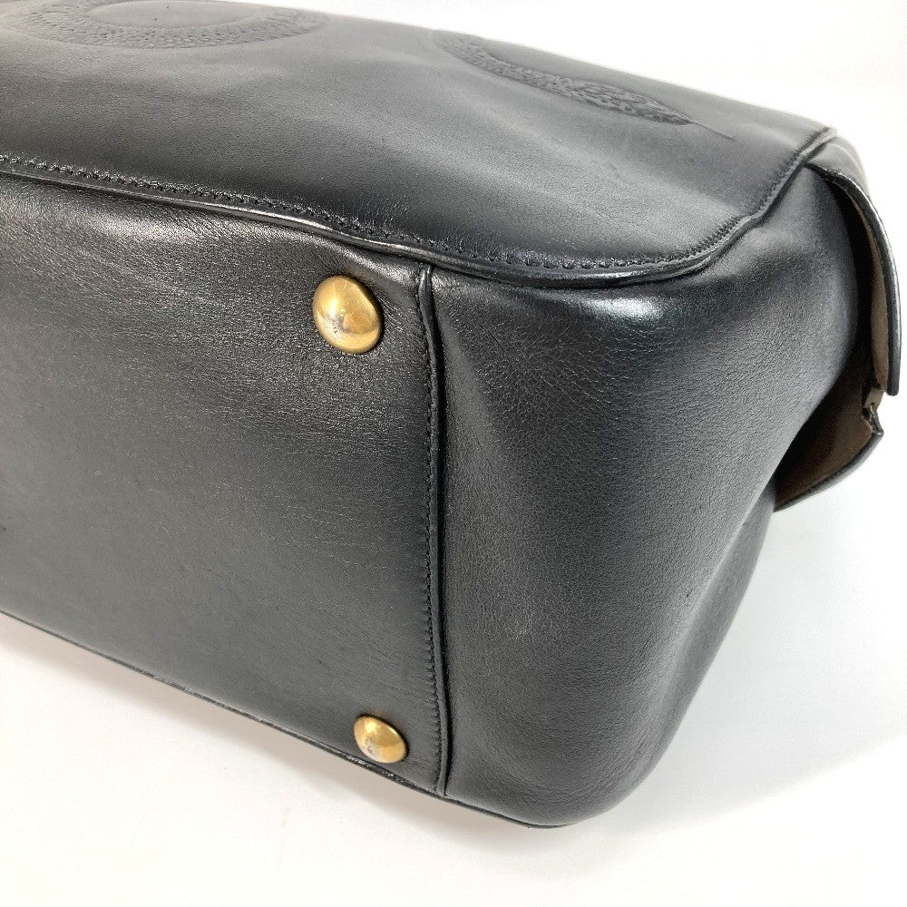 Gucci Black Leather Duffle Bag