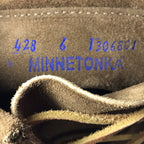 Minnetonka Tramper Fringe Ankle Moccasin Boots, Brown Suede