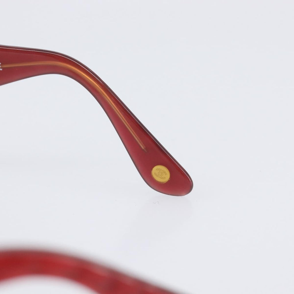 Chanel Sunglasses, Red Plastic with Gold-Tone CC Hardware