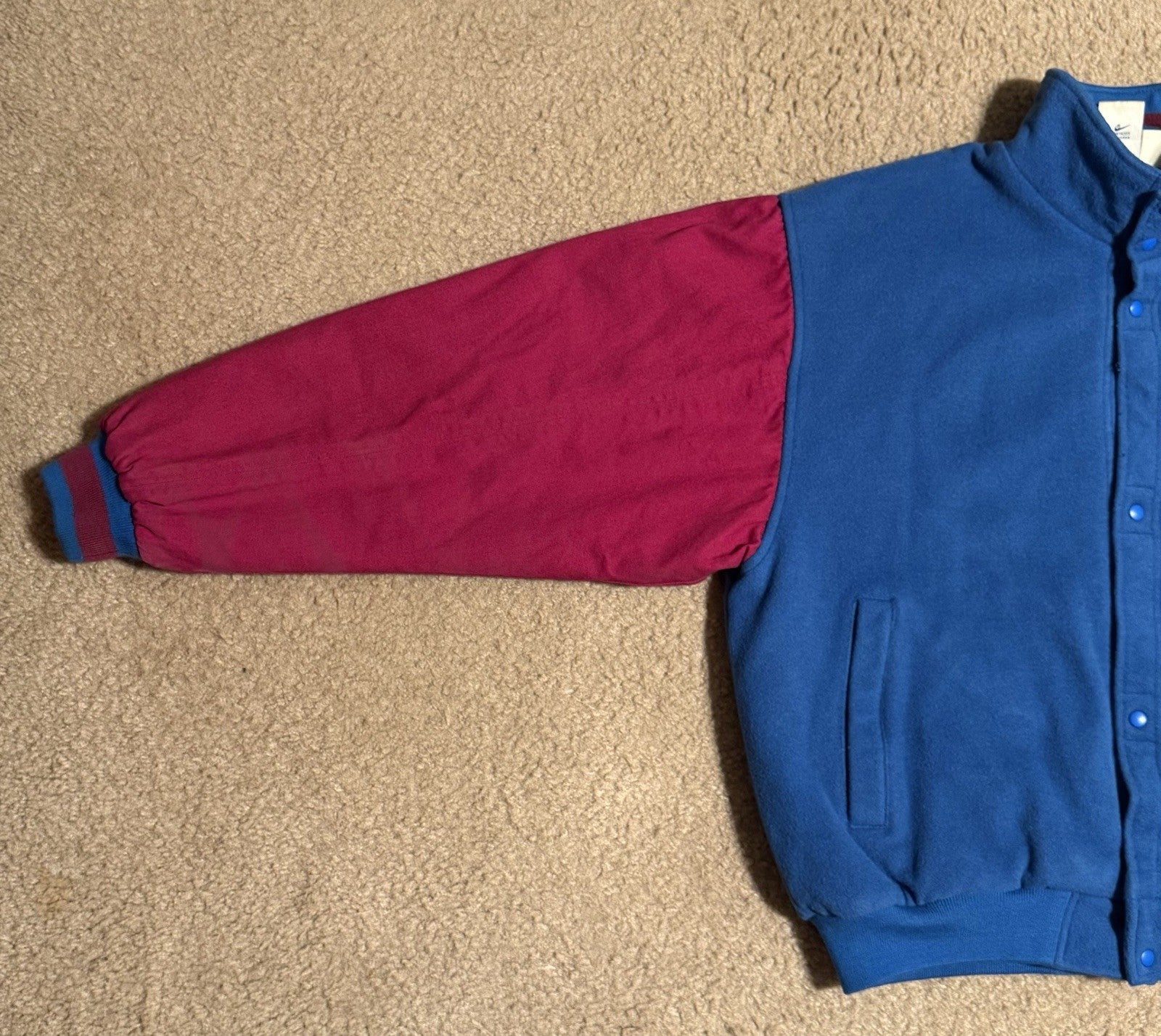 Nike Force Wool Varsity Bomber Jacket - Vintage Basketball