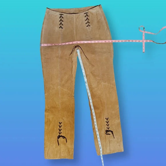 Y2K Vintage NWT Wilsons Leather Maxima Tan Suede Set