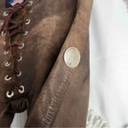 Vintage Agatha Blois Lace-Up Flare Pants