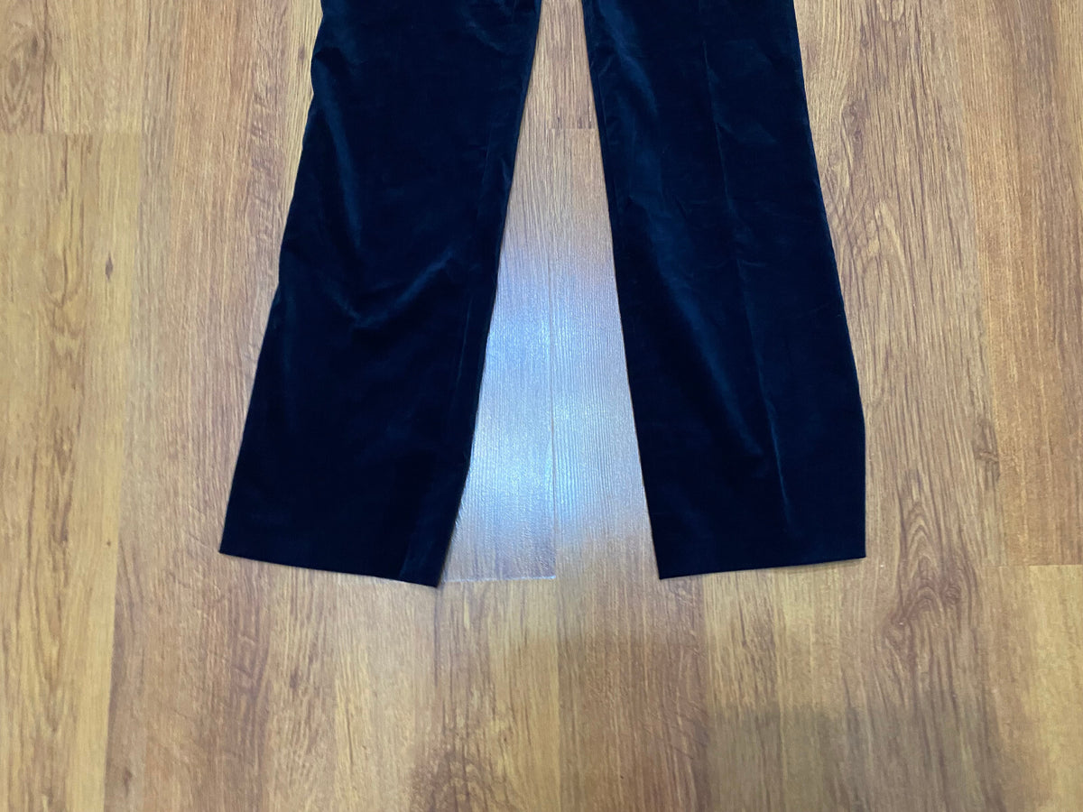 Gucci Indigo Velvet Straight Trousers