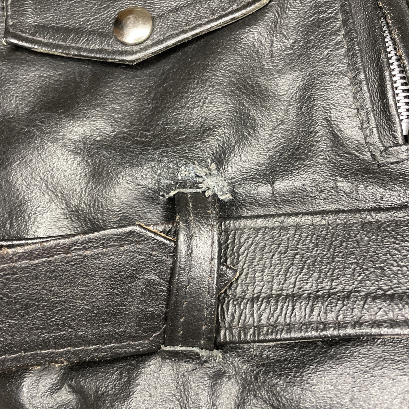 Excelled Leather Biker Moto Jacket, Black - Men's 40