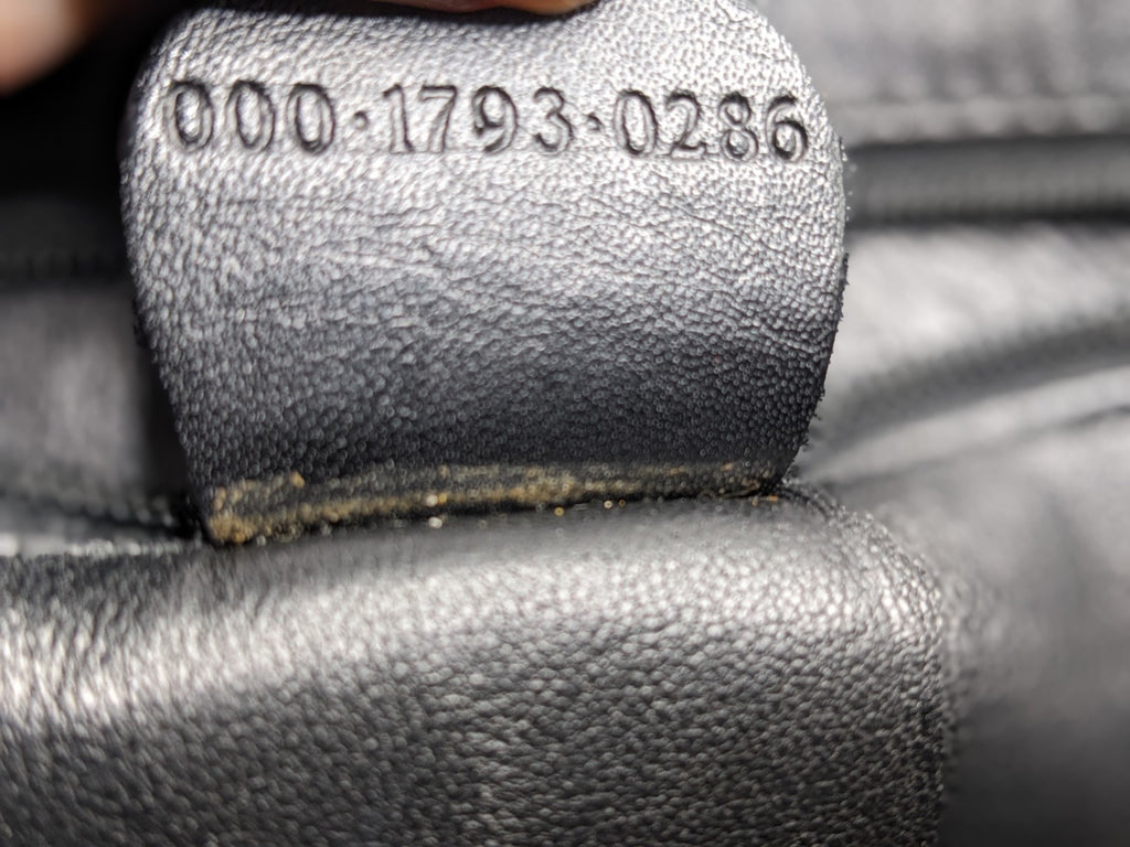 Gucci Black Leather Top Handle Crossbody Satchel Bag