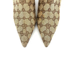 Gucci by Tom Ford GG Monogram Canvas Pointed-Toe Ankle Boots