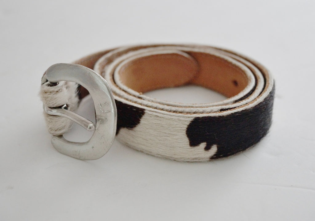 Vintage Gap Cow Hair Leather Belt, Made in USA