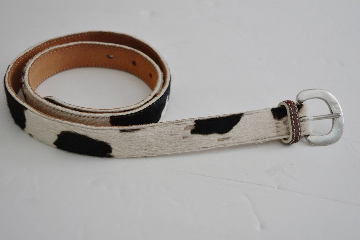 Vintage Gap Cow Hair Leather Belt, Made in USA