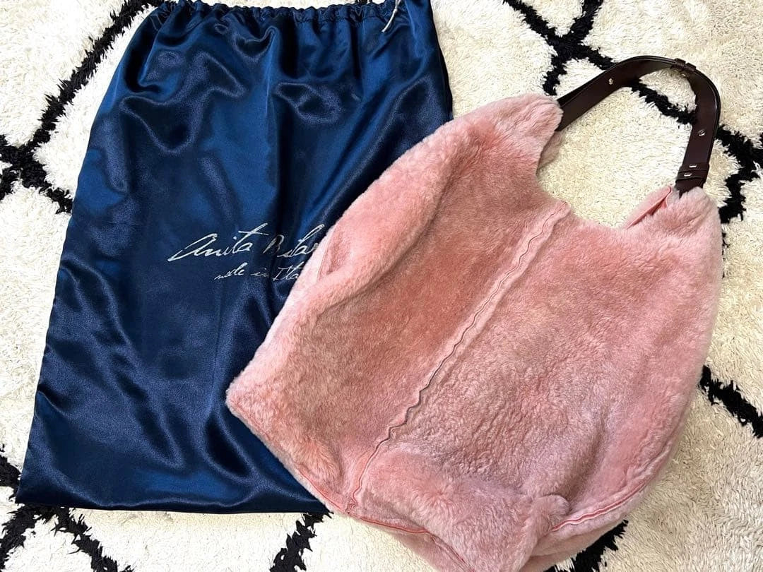 Vintage Anita Bilardi Faux Fur Tote Bag