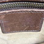 Vintage Ralph Lauren 1980s Brown Suede & Leather Shoulder Bag