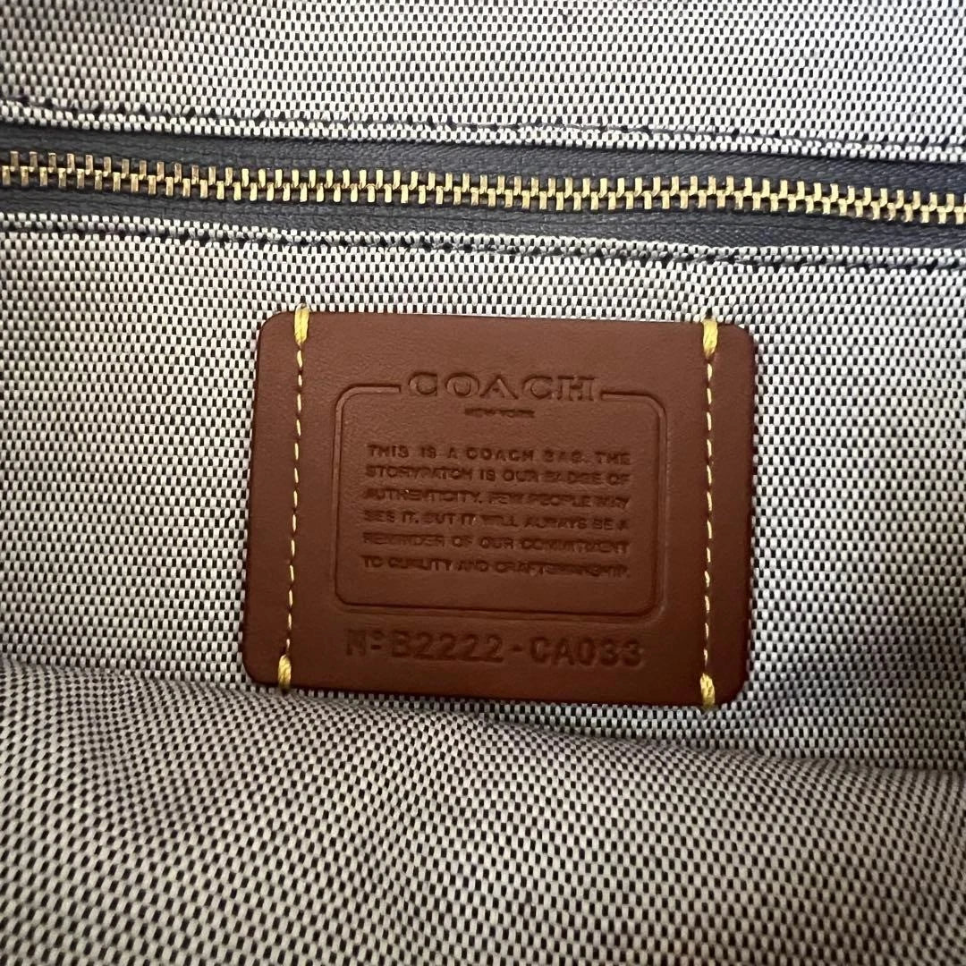 Coach Soft Tabby Blue Cherry Embroidered Shoulder Bag