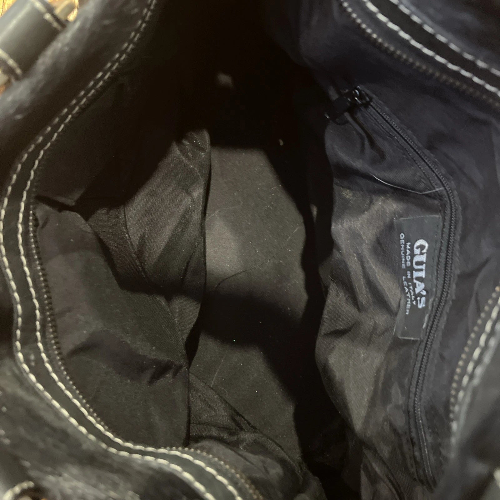 Vintage Guias Black Fur Tote