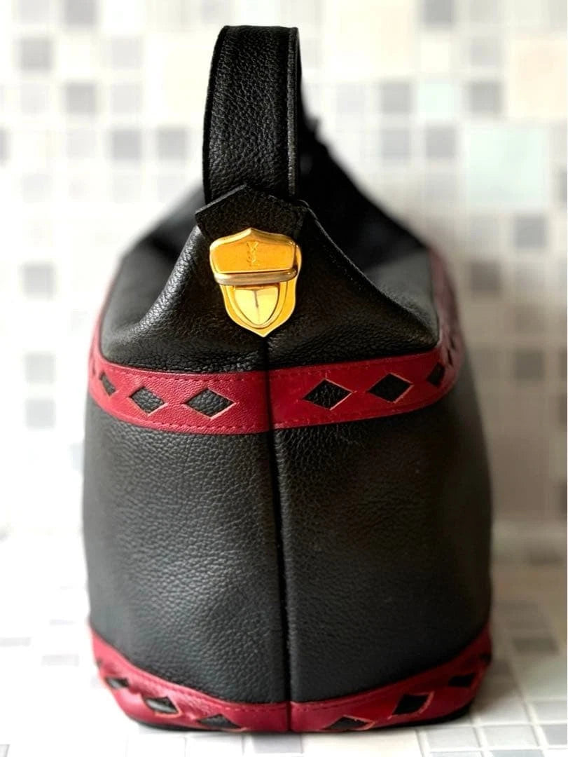 Vintage Japanese YSL Cutout Vanity Handbag