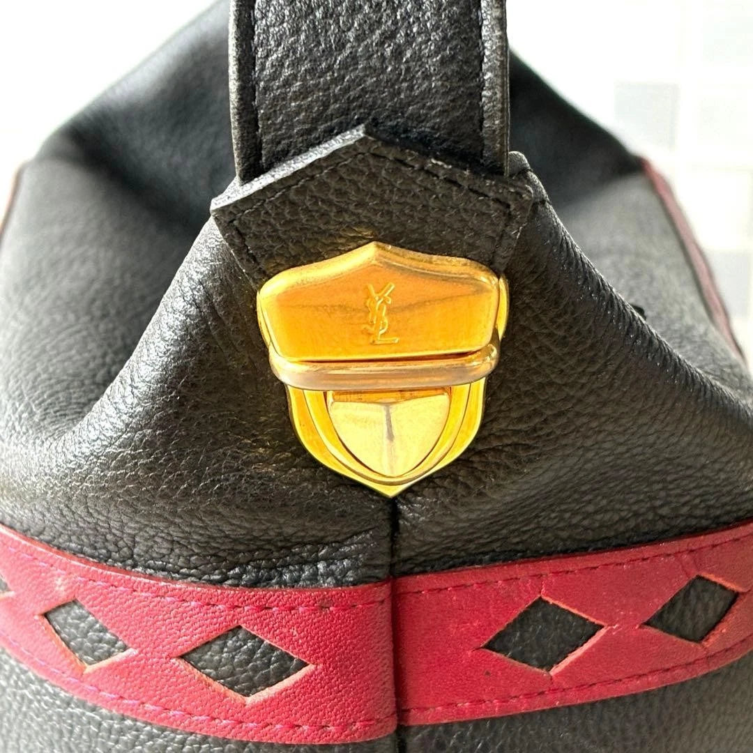 Vintage Japanese YSL Cutout Vanity Handbag