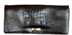 Vintage Antonio Melani Crocodile Pattern Clutch Bag
